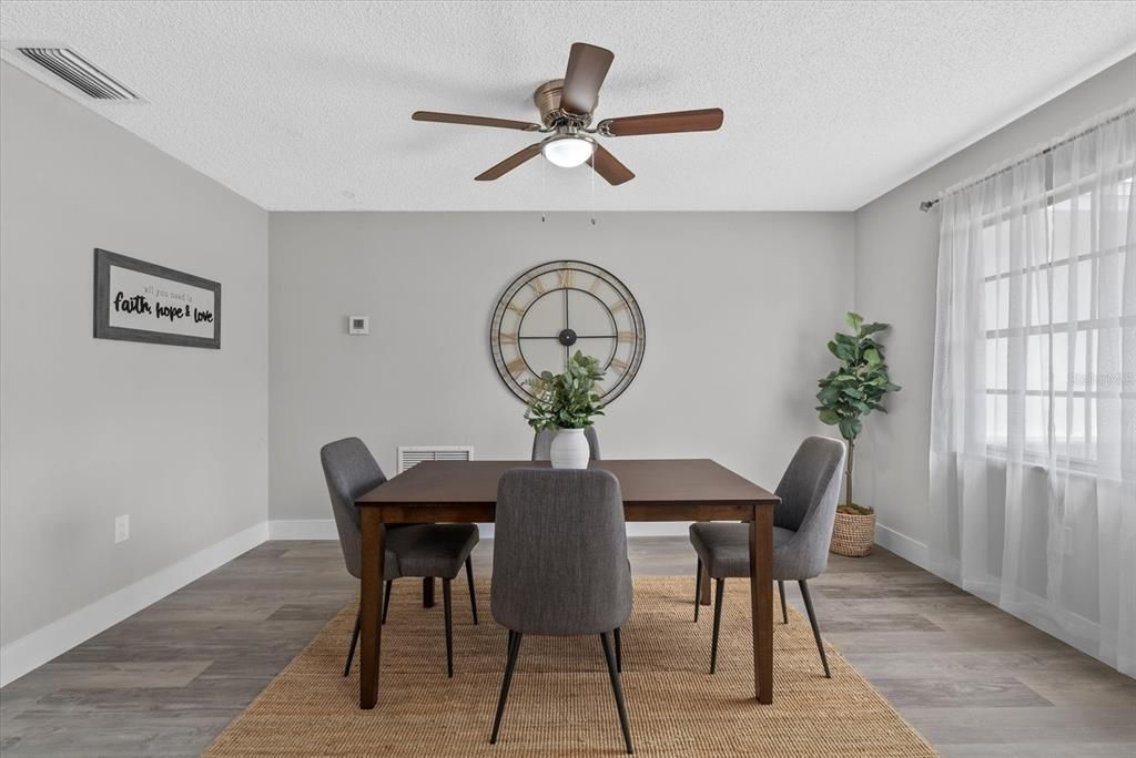 Dining room, Interior, Wood Texture Flooring