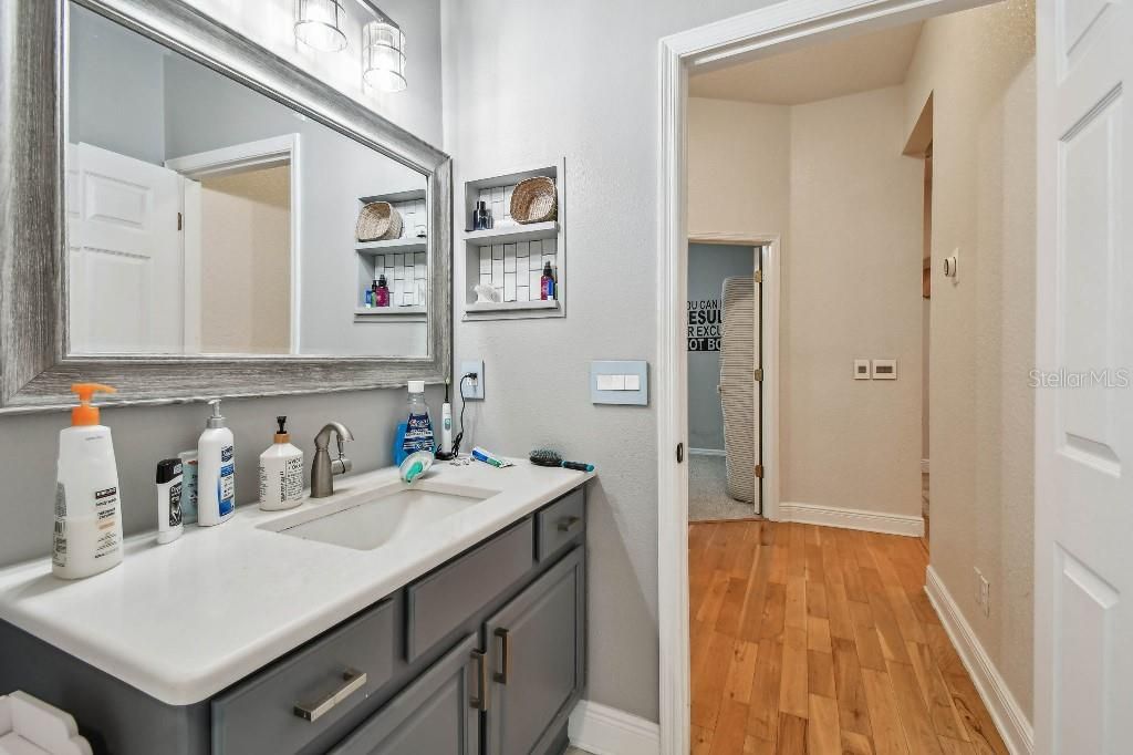 Bathroom, Interior, Wood Texture Flooring
