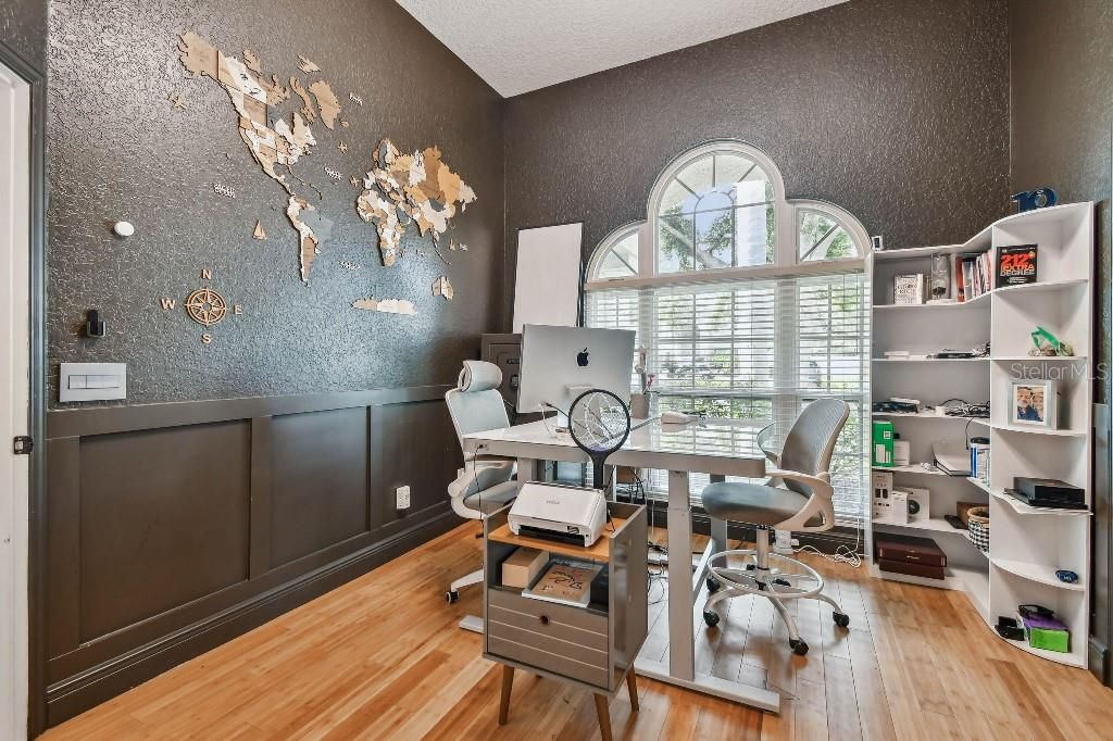 Home Office, Interior, Wood Texture Flooring