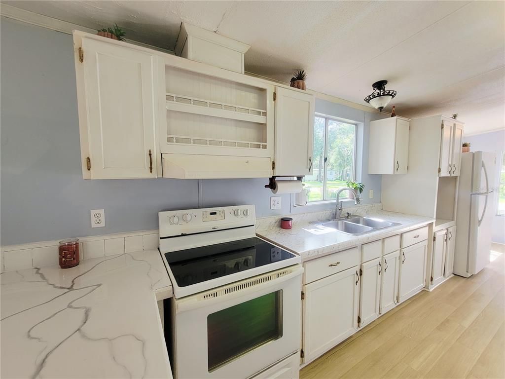 Interior, Kitchen, Wood Texture Flooring