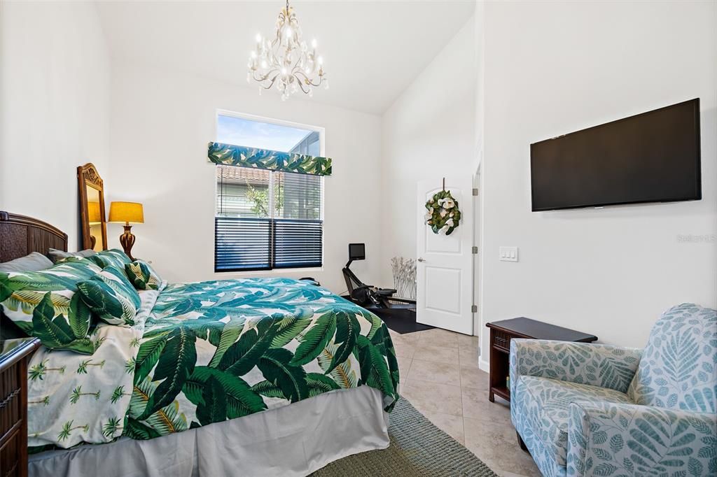 Bedroom, Chandelier, Interior