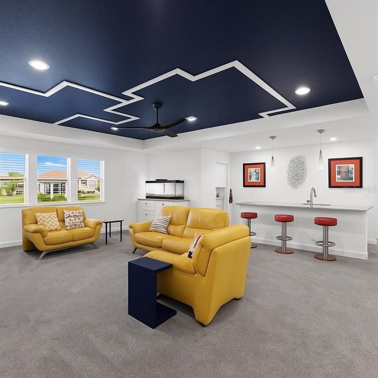 Interior, Living room, Pendant Lights, Recessed Lighting