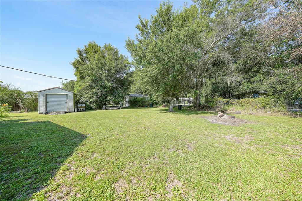 Backyard, Detached Garage, Exterior