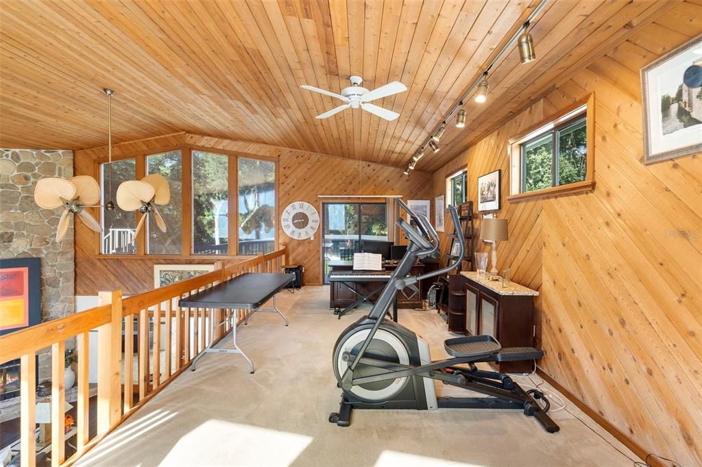 Fitness Equipment, Interior, Wooden Ceilings, Wooden Walls