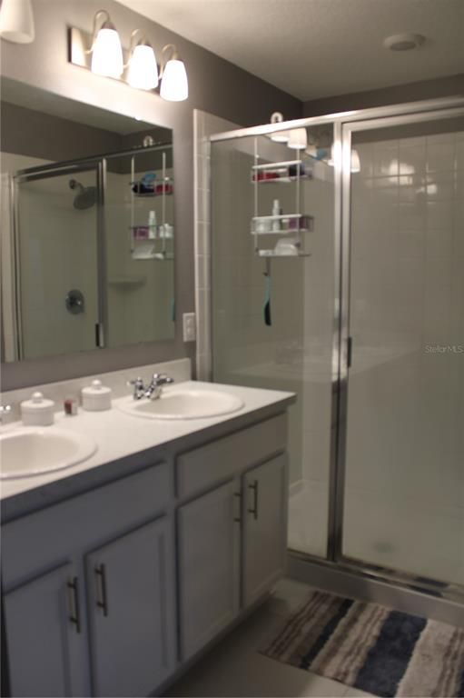 Bathroom, Dual Sink Vanities, Glass Shower, Interior