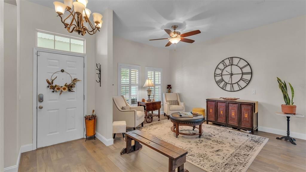 Chandelier, Interior, Living room, Wood Texture Flooring