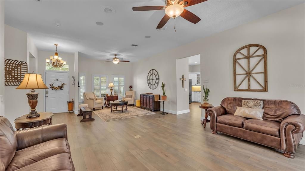 Chandelier, Interior, Living room, Wood Texture Flooring