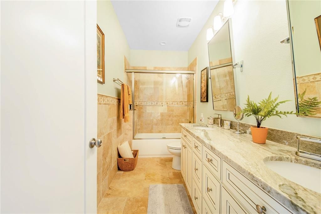 Bathroom, Dual Sink Vanities, Glass Shower, Interior