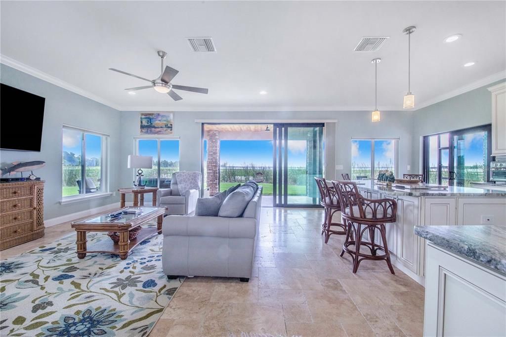 Interior, Living room, Pendant Lights, Recessed Lighting