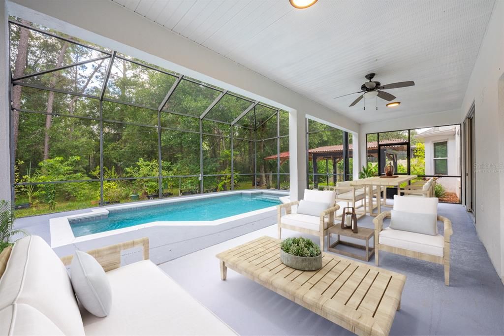 Glass Ceilings, Interior, Pool, Recessed Lighting, Sun Room