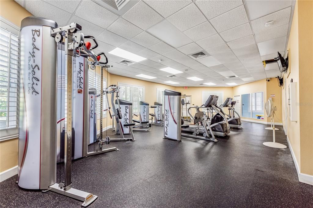 Fitness Equipment, Gym, Interior, Recessed Lighting