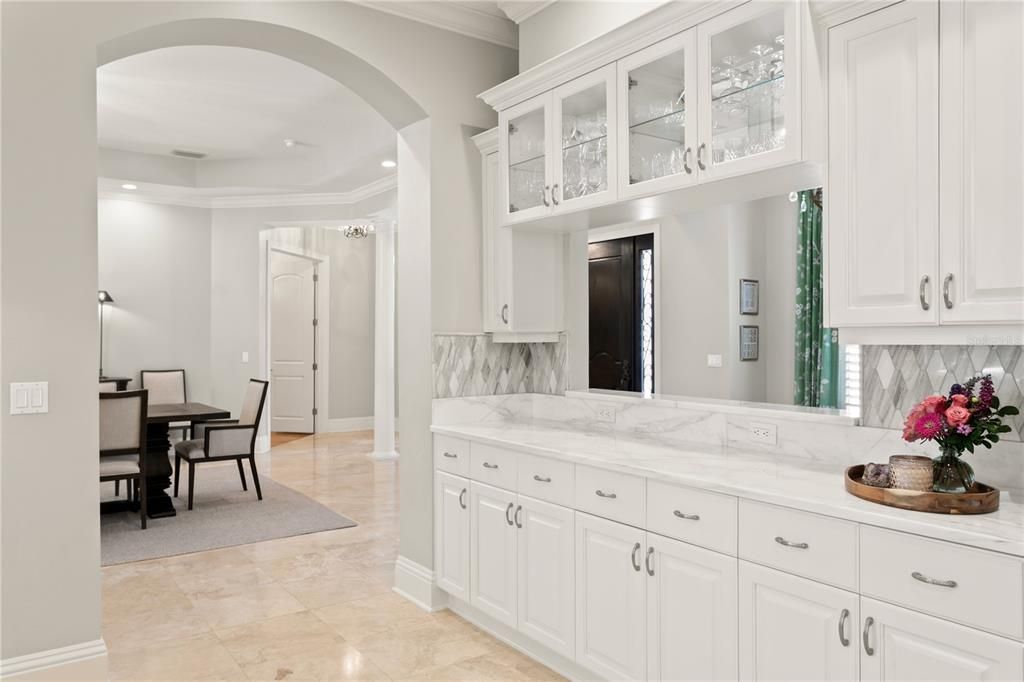 Dining room, Interior, Kitchen, Recessed Lighting