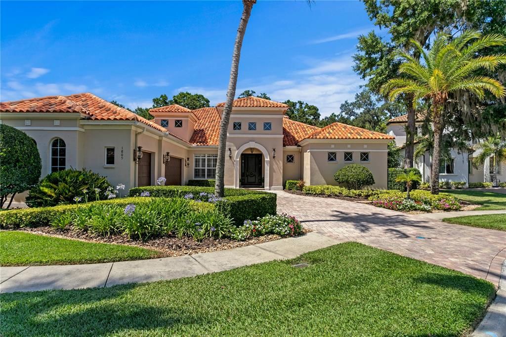 Attached, Backyard, Exterior, Facade, Mediterranean