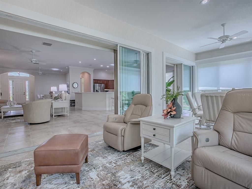 Interior, Kitchen, Living room, Recessed Lighting