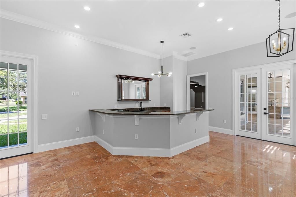 Interior, Kitchen, Pendant Lights, Recessed Lighting