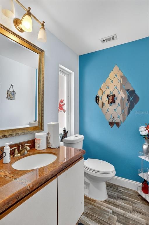 Bathroom, Interior, Wood Texture Flooring