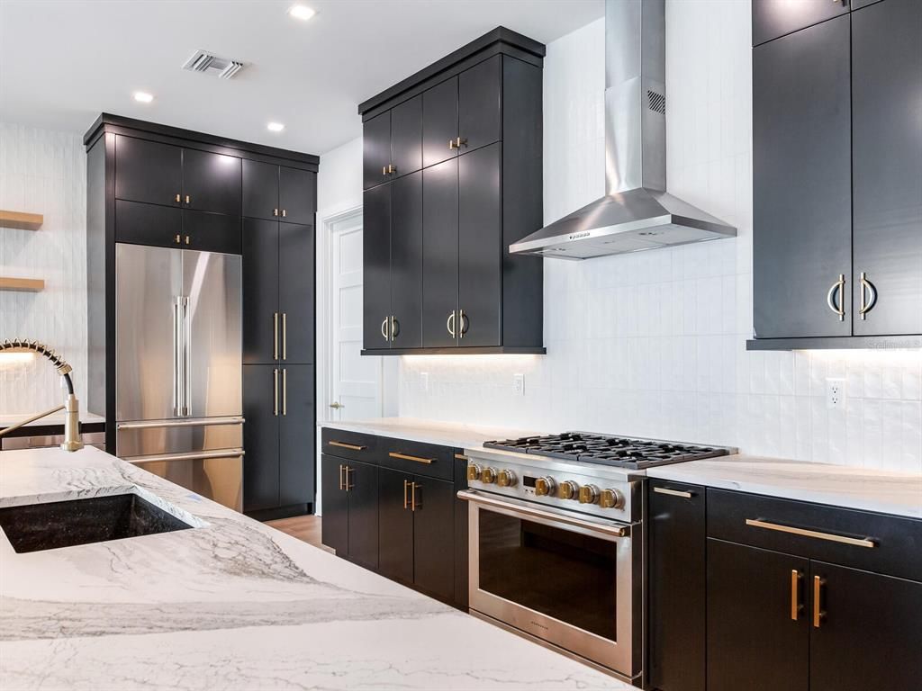 Interior, Kitchen, Recessed Lighting, Stainless Steel Appliances