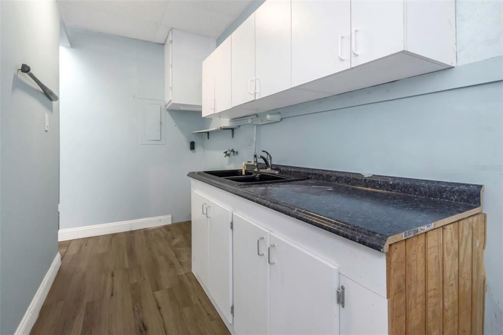 Interior, Kitchen, Wood Texture Flooring
