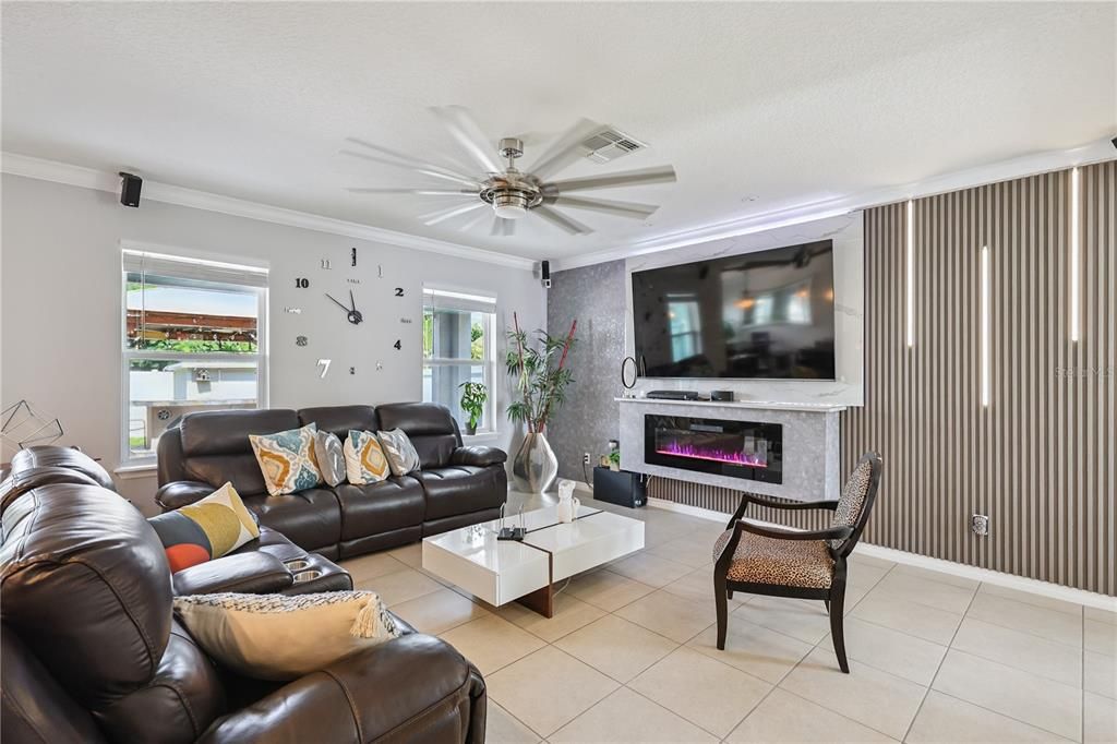 Interior, Kitchen, Living room, Pendant Lights, Recessed Lighting