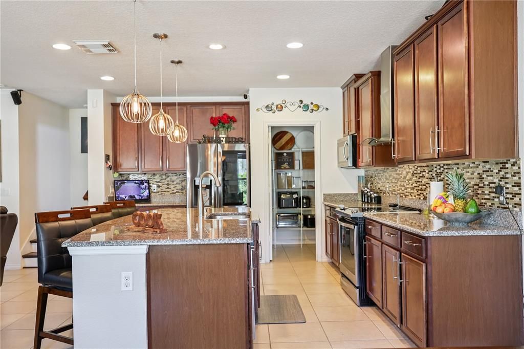 Dining room, Interior, Kitchen, Living room, Pendant Lights, Recessed Lighting