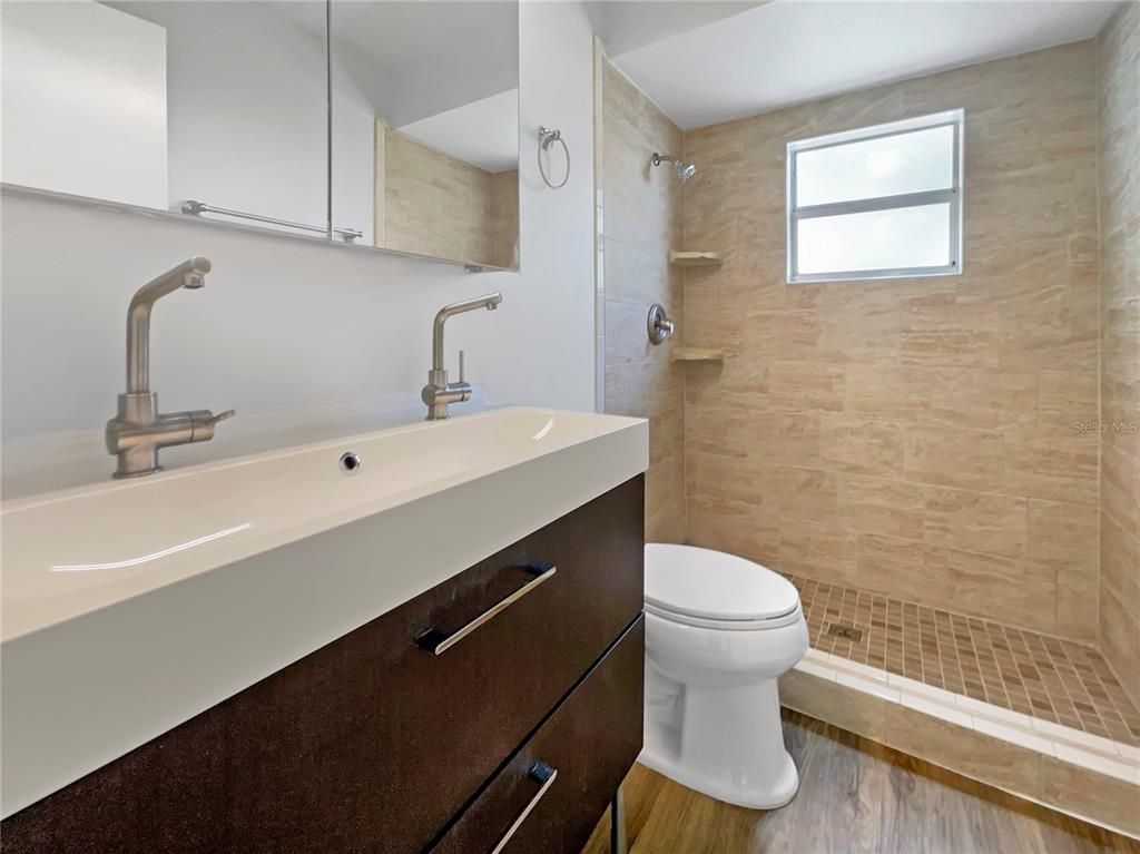 Bathroom, Interior, Wood Texture Flooring