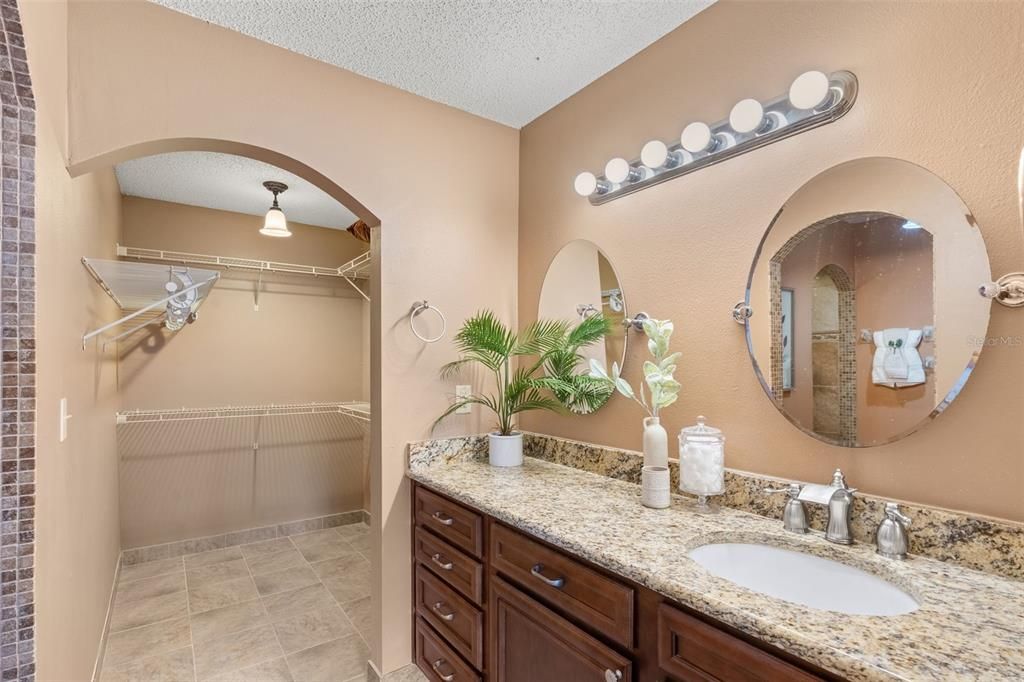 Bathroom, Dual Sink Vanities, Interior, Walk-in Closets