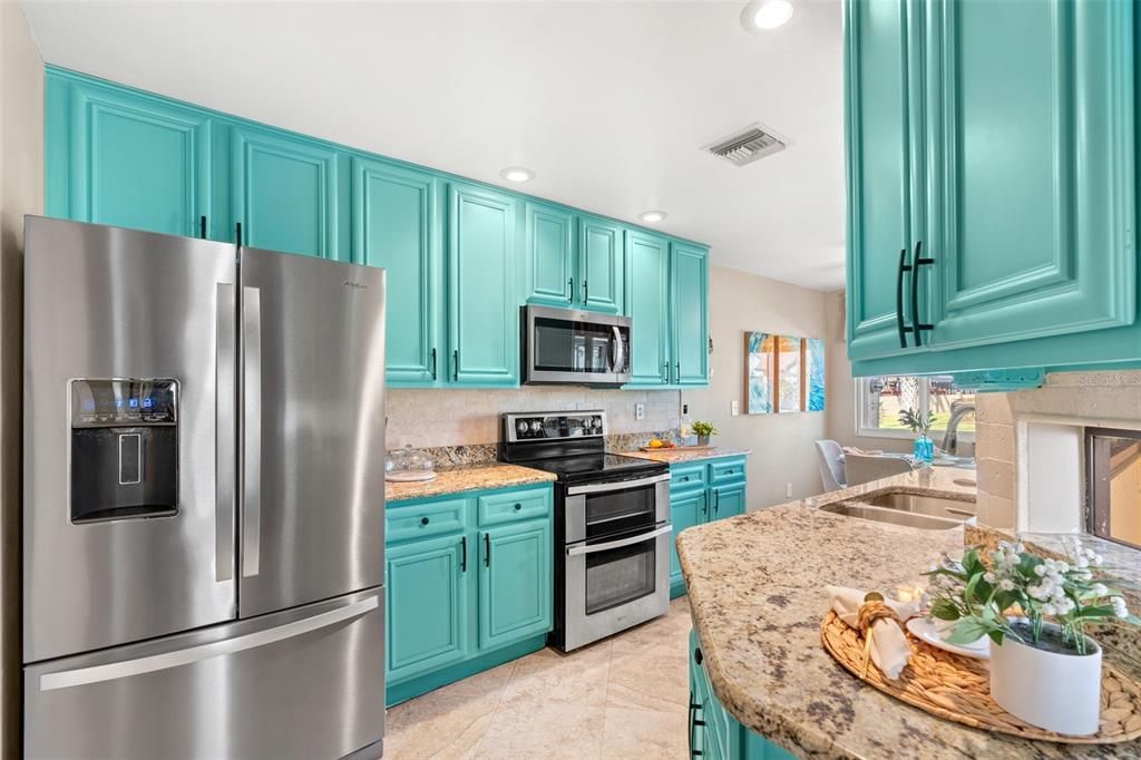 Interior, Kitchen, Recessed Lighting, Stainless Steel Appliances