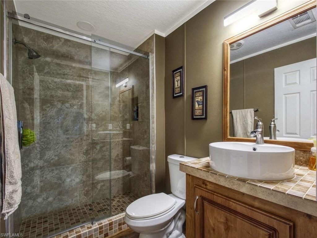 Bathroom, Glass Shower, Interior, Tile Countertops