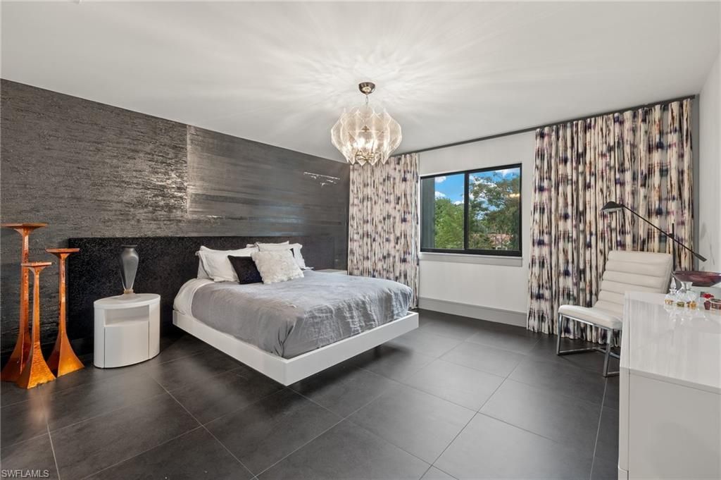 Bedroom, Chandelier, Interior