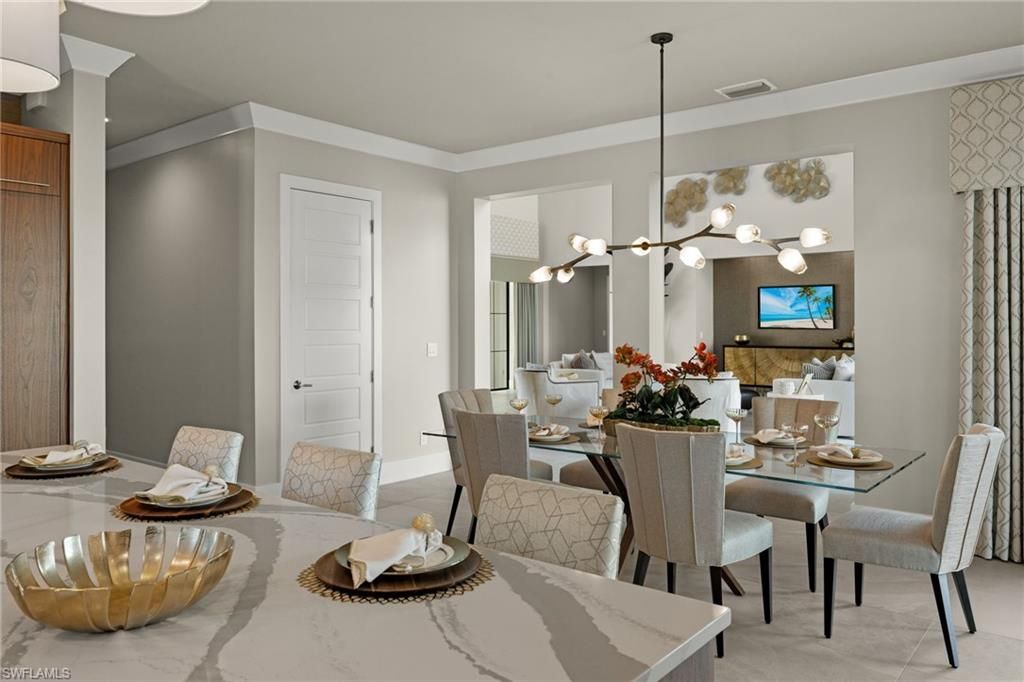 Dining room, Interior, Pendant Lights