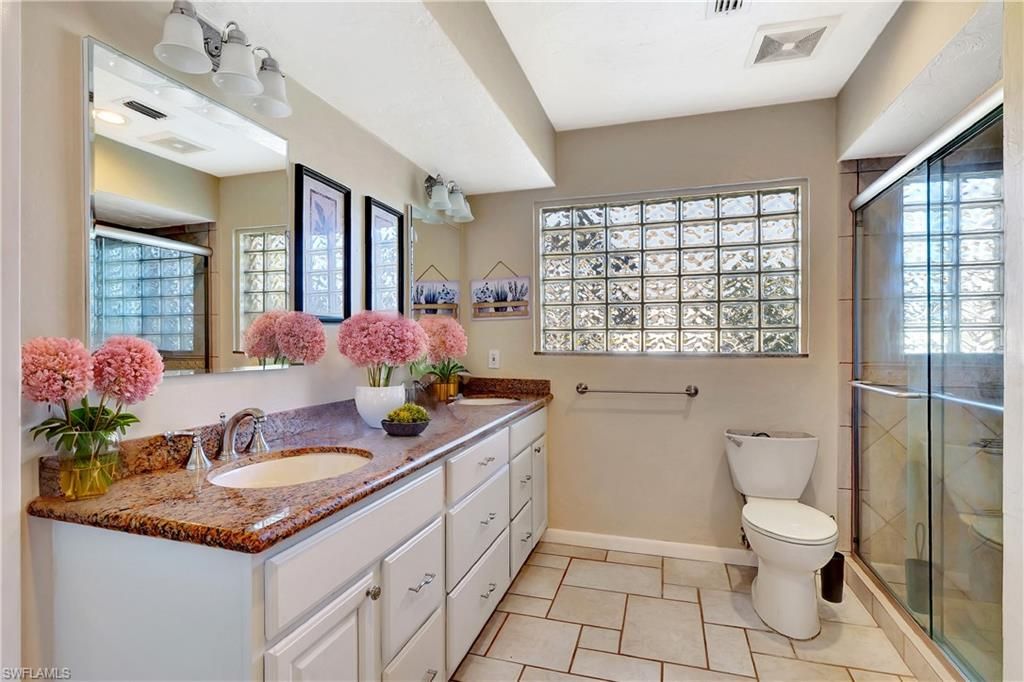 Bathroom, Dual Sink Vanities, Glass Shower, Interior