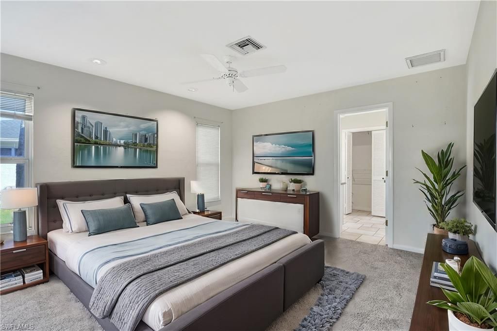 Bedroom, Interior, Recessed Lighting