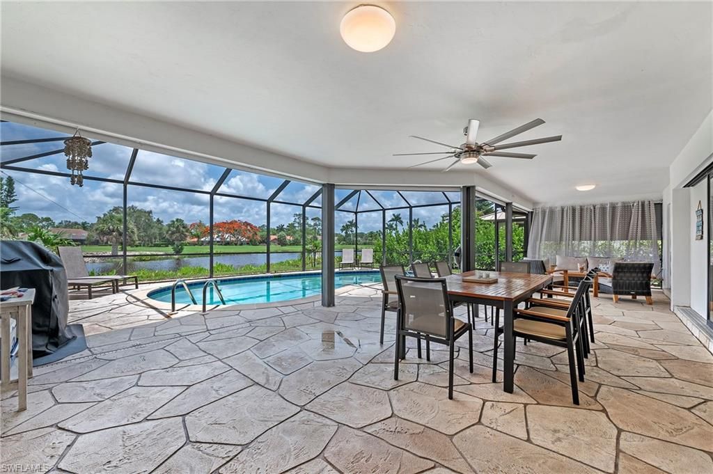 Dining room, Glass Ceilings, Interior, Pool, Sun Room