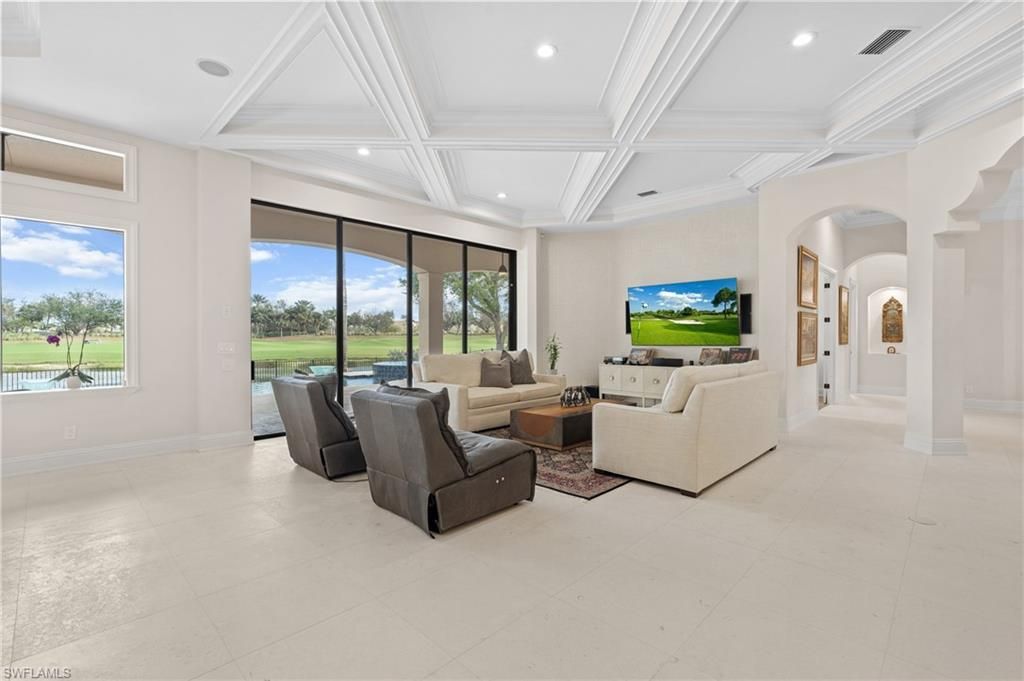 Interior, Living room, Recessed Lighting