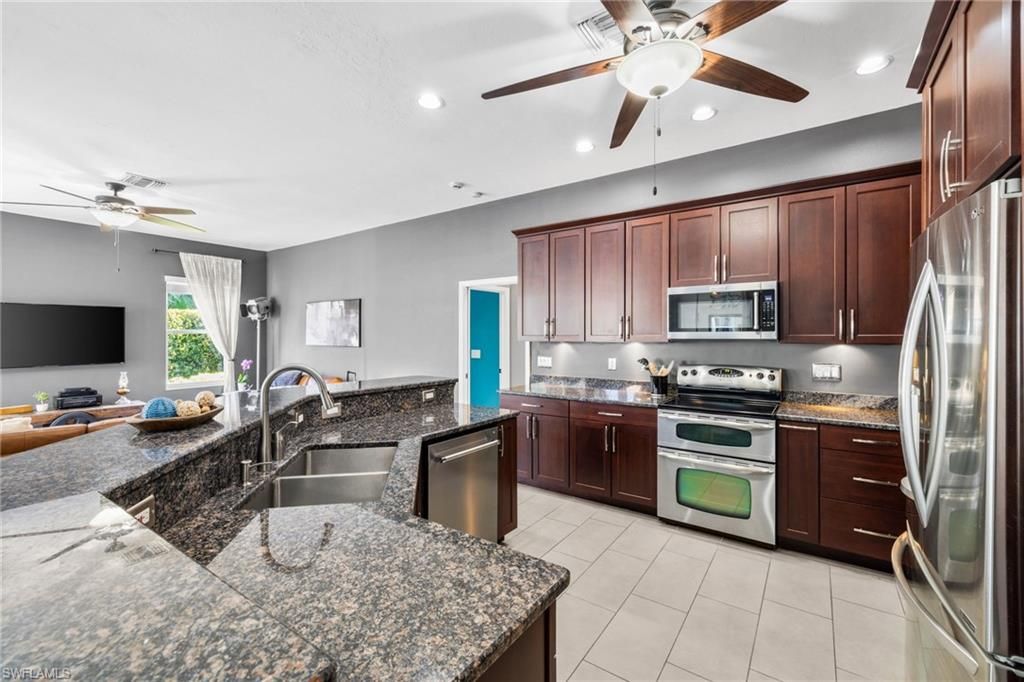 Interior, Kitchen, Recessed Lighting, Stainless Steel Appliances