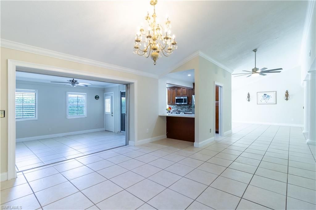 Chandelier, Empty room, Interior, Kitchen