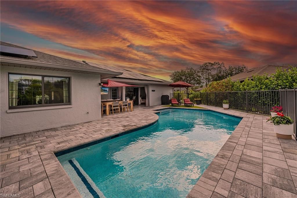 Exterior, Pool, Solar Panels