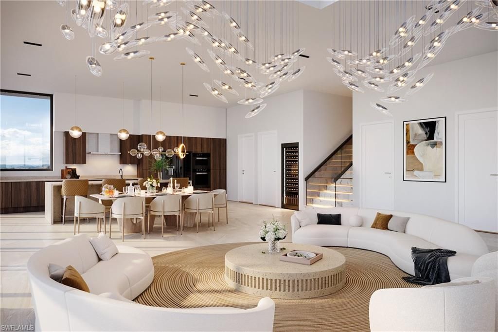 Dining room, Interior, Kitchen, Living room, Pendant Lights