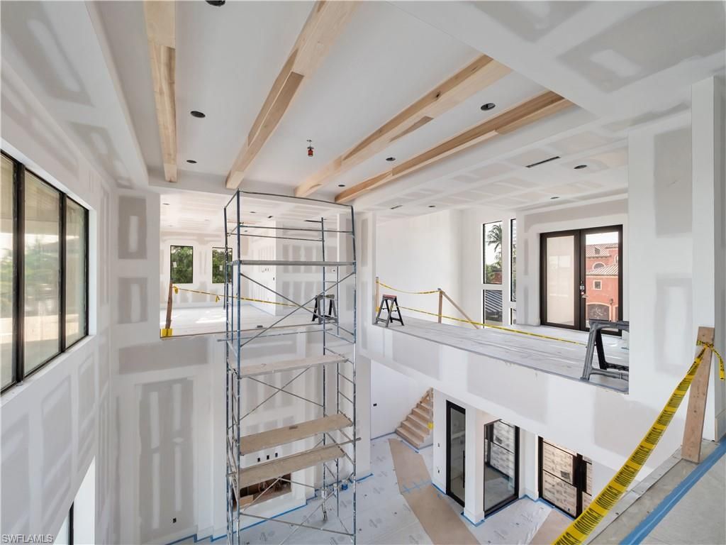 Interior, Recessed Lighting, Wooden Beams