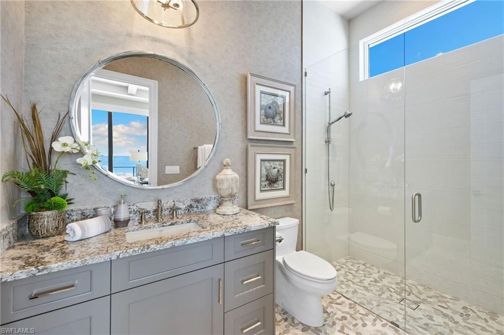 Bathroom, Glass Shower, Interior