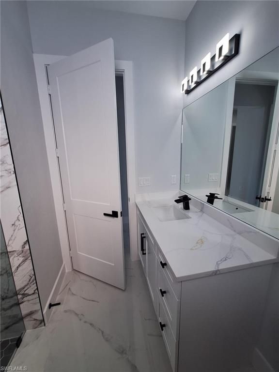 Bathroom, Dual Sink Vanities, Interior, Marble