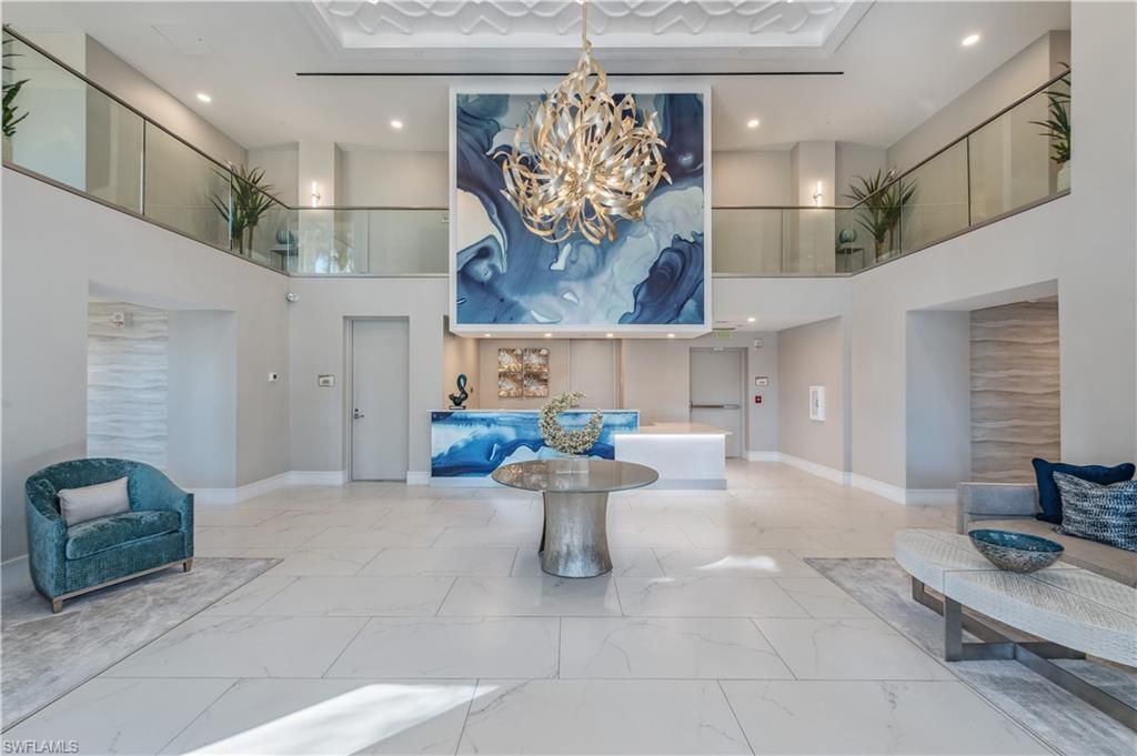 Chandelier, Interior, Marble, Recessed Lighting