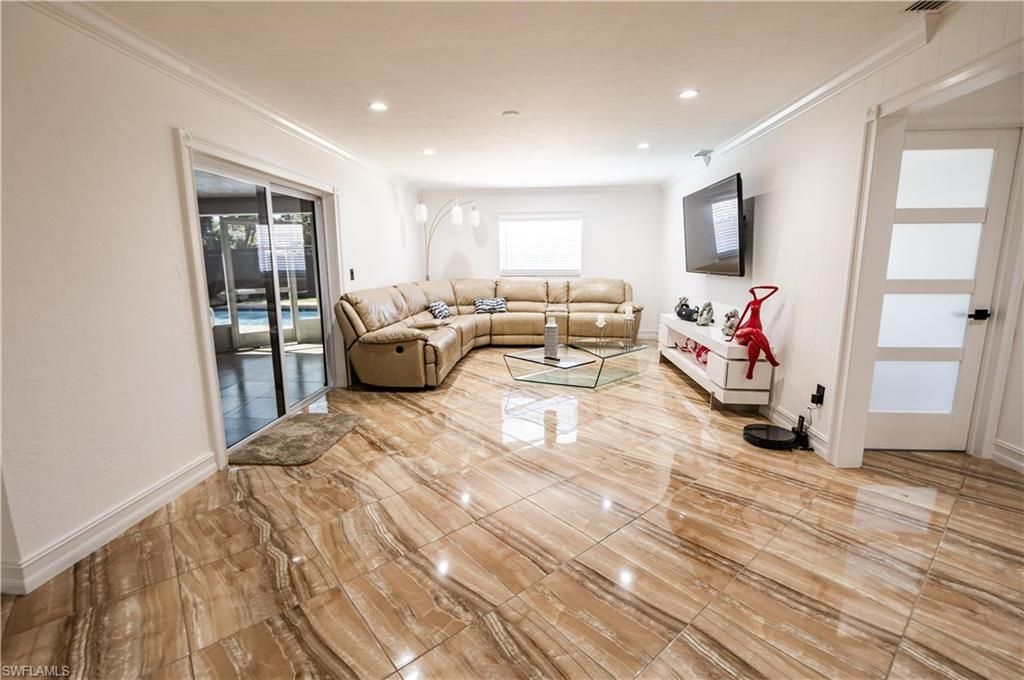 Interior, Living room, Recessed Lighting
