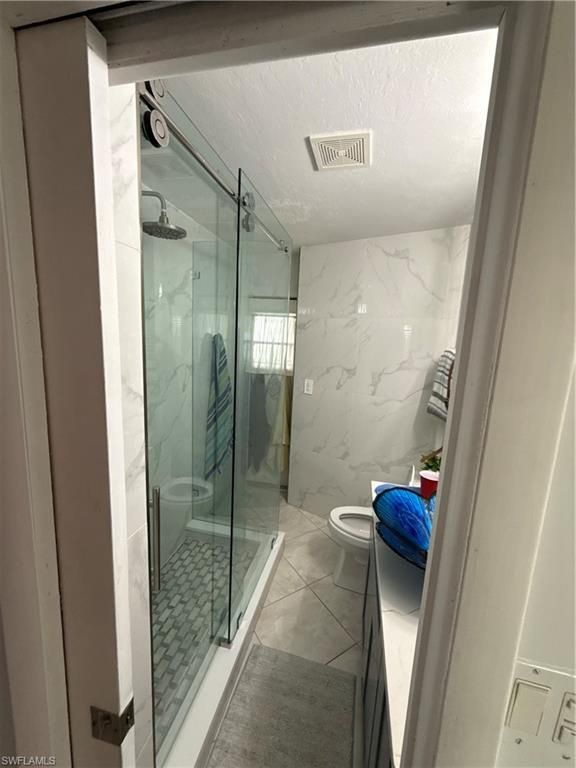 Bathroom, Glass Shower, Interior, Marble Walls