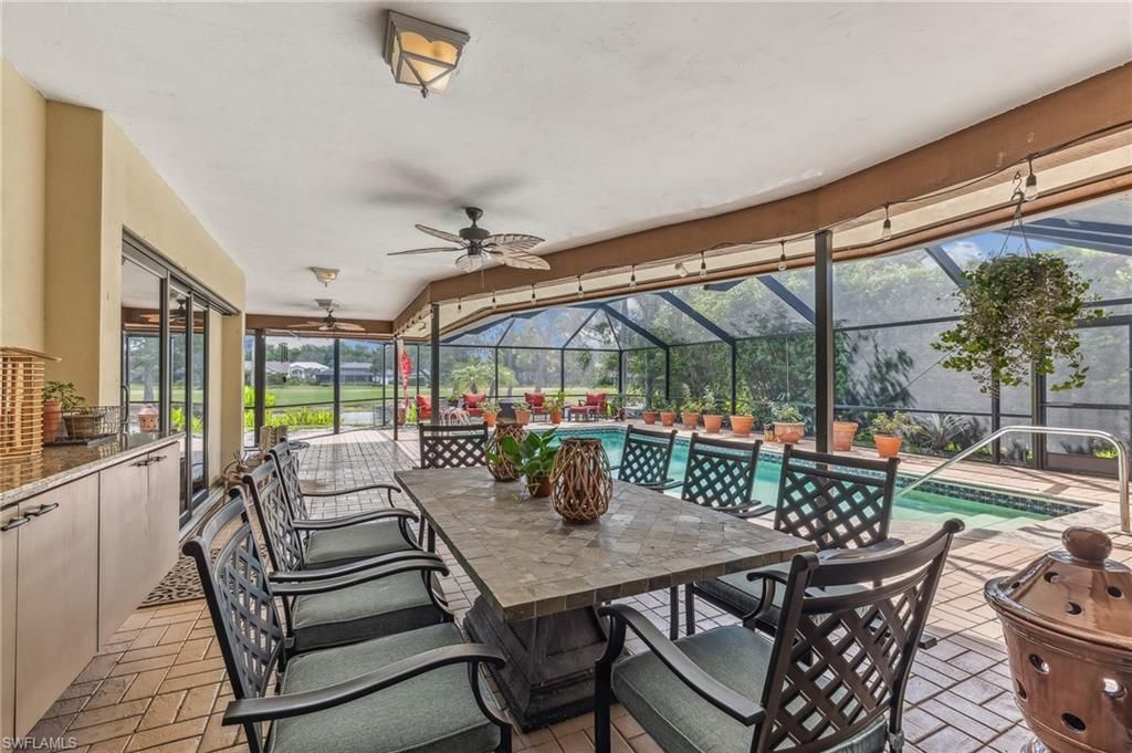 Dining room, Glass Ceilings, Interior, Pool, Sun Room