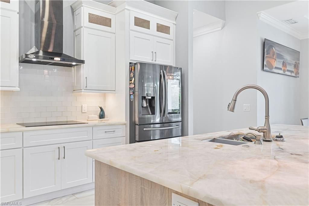Interior, Kitchen, Marble, Stainless Steel Appliances