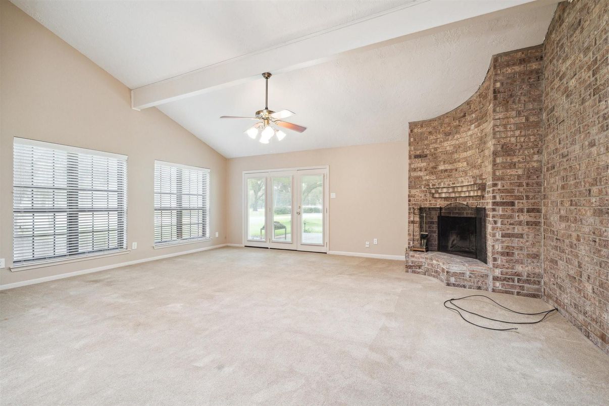 Empty room, Fireplace, Interior, Stone Walls