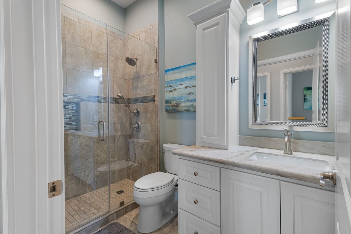 Bathroom, Glass Shower, Interior