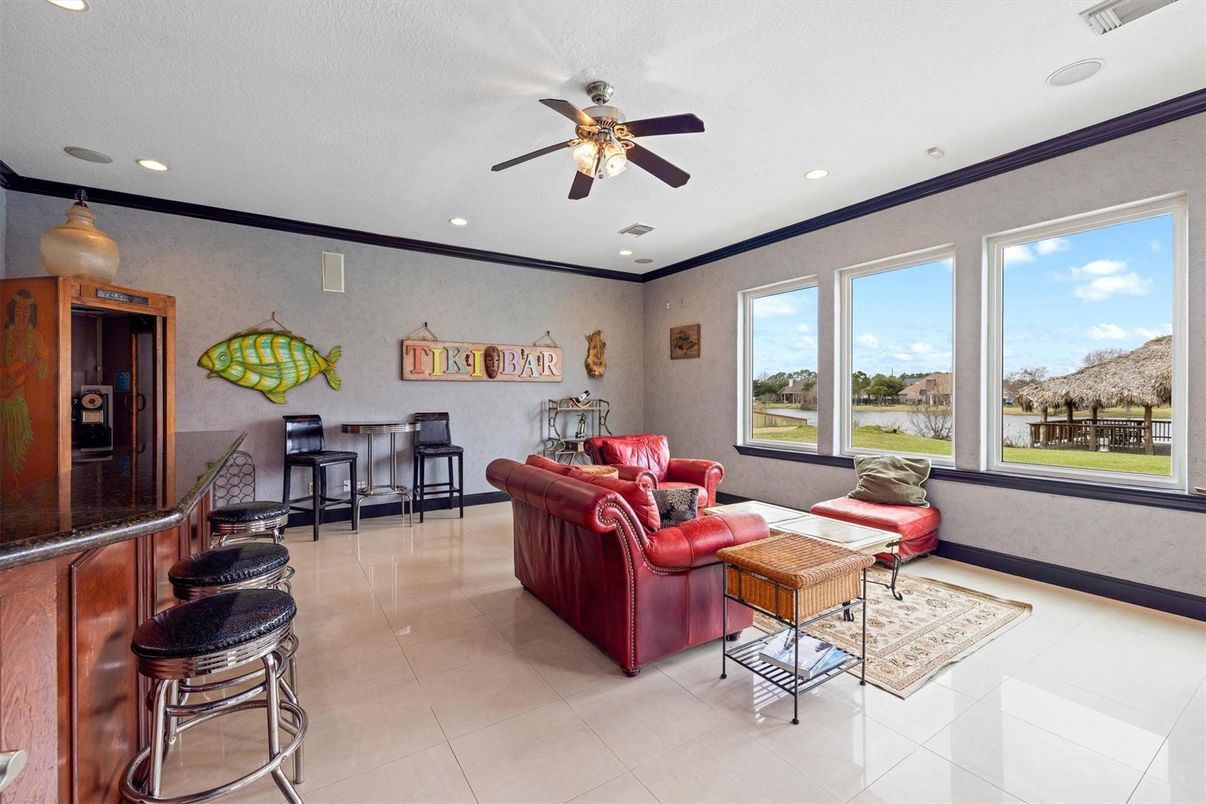 Interior, Living room, Recessed Lighting