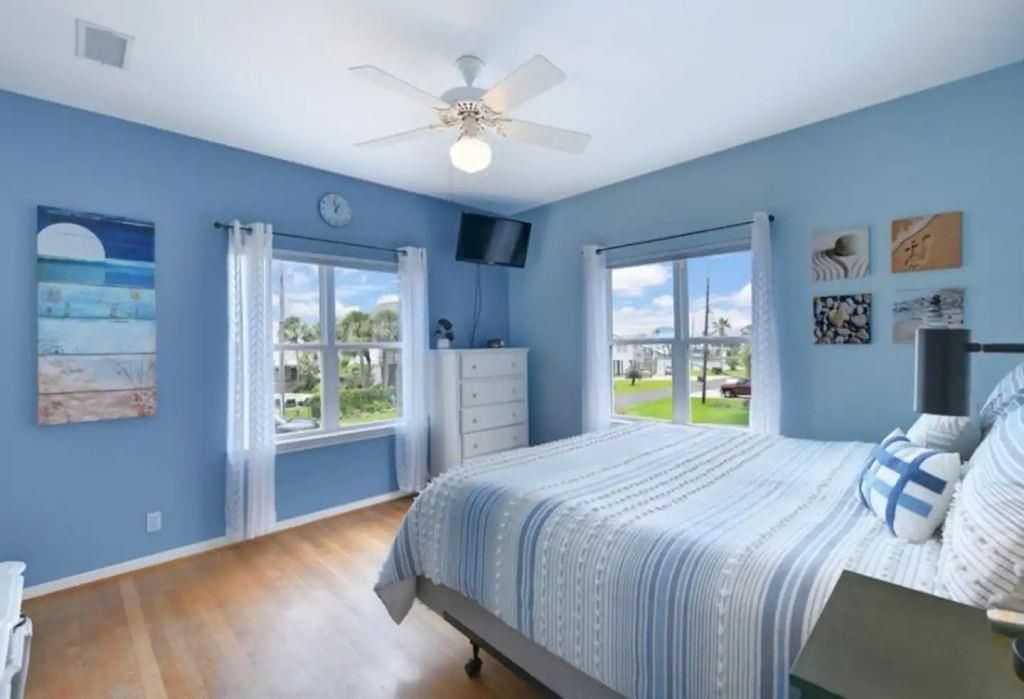 Bedroom, Interior, Wood Texture Flooring